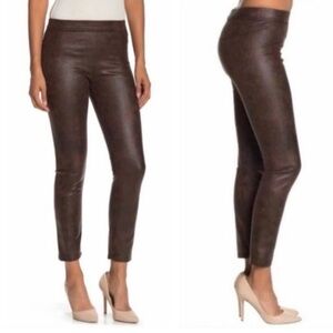 Max Studio Vegan Women's Brown Faux Leather Pants